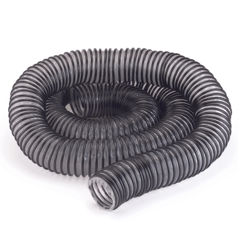 2.5" x 10' Light-Duty Dust Collection Hose - Semi-Clear